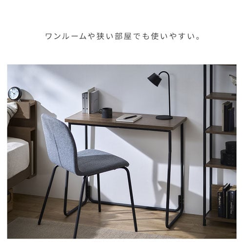デスク アイアンウッドデスク ブラック／アッシュブラウン IWD-790