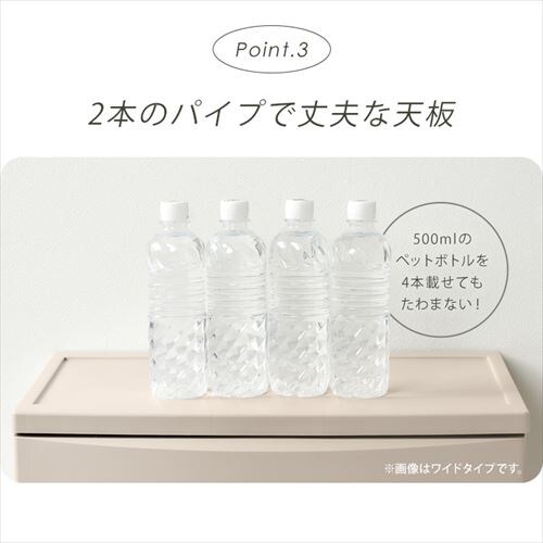 【訳あり】チェスト 3段 収納ボックス タンス コロネチェスト CLN-323 ブルー/ホワイト _7