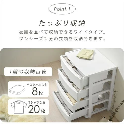 チェスト 3段 組み立て簡単 収納ボックス タンス コロネチェスト CLN