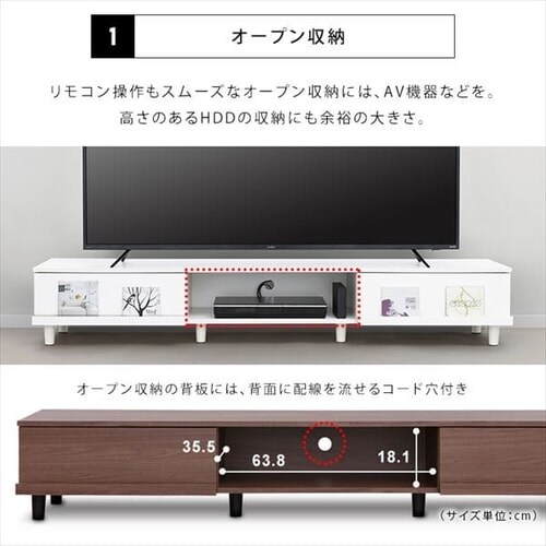 �e���r�� �{�b�N�X�^�C�v 180cm BAB-180A �E�H�[���i�b�g_4