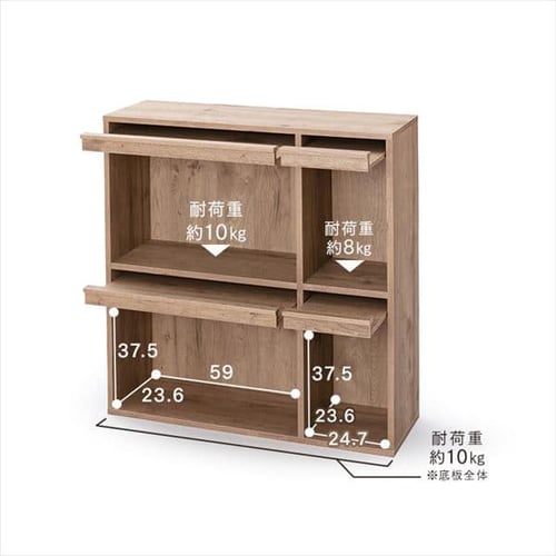 全扉】フラップラック FR-F4 アッシュブラウン K285529 │アイリス