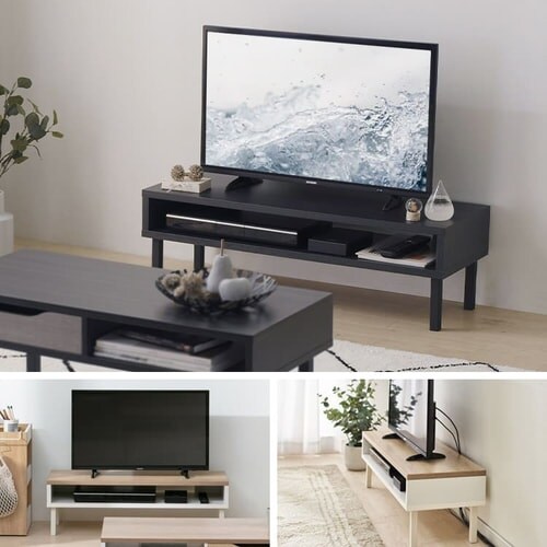 �y�󂠂�z�e���r�� ��95cm �E�b�hAV�{�[�h WAB-950 �E�H�[���z���C�g�^���C�g�i�`������_4