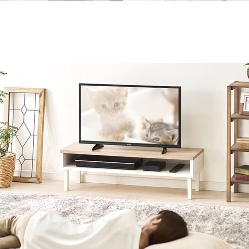 �y�󂠂�z�e���r�� ��95cm �E�b�hAV�{�[�h WAB-950 �E�H�[���z���C�g�^���C�g�i�`������_5