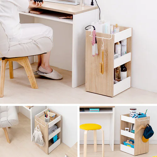 ウッドサイドワゴン WSW-280 ウォームホワイト/ライトナチュラル_3