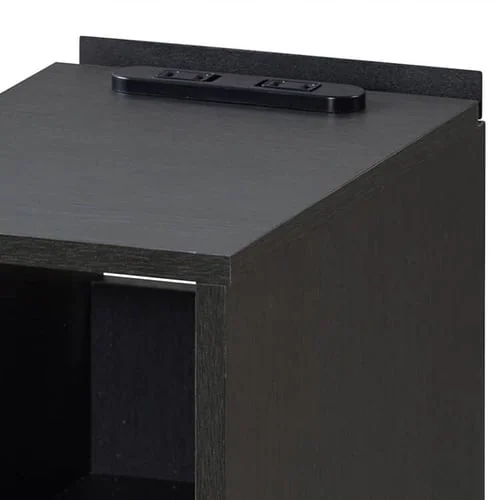 ナイトテーブル扉付き NTB-180T ブラック_13