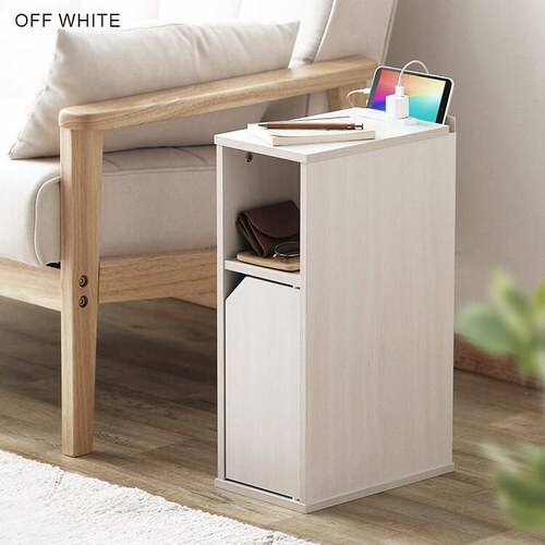 ナイトテーブル扉付き NTB-180T ブラック K296242 │アイリスオーヤマ