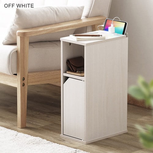 ナイトテーブル扉付き NTB-180T ブラック_16