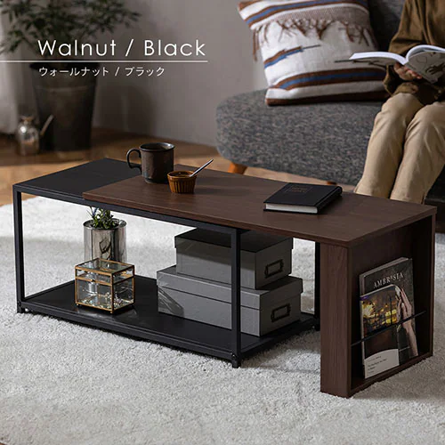 テーブル 伸縮センターテーブル SCT-795 ナチュラル/ブラック_4