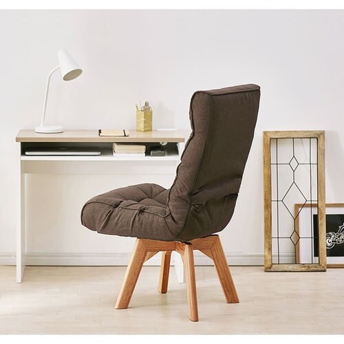 【訳あり】回転ファブリックチェア FAC-K ブルー_3