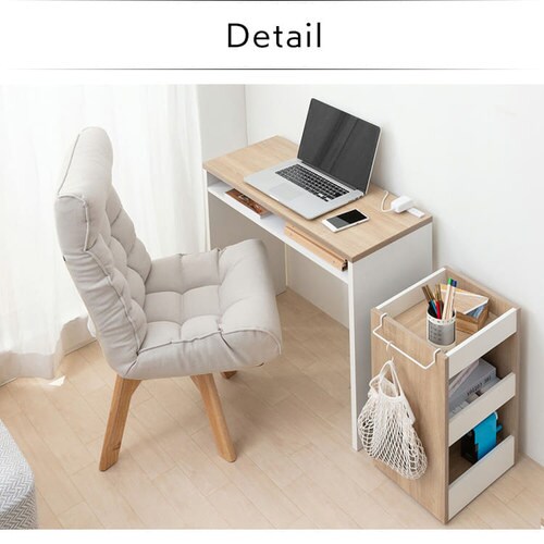 【訳あり】回転ファブリックチェア FAC-K ブルー_8