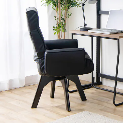 回転チェア レザー調 LEC-KH 全2色_5