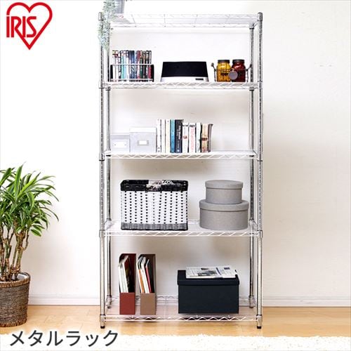 スチールラック 幅91cm メタルラック 5段 SE-918EC メタルシェルフ