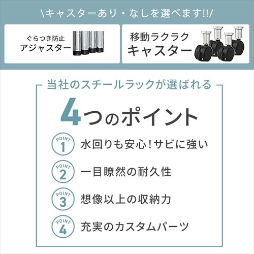 【リサイクルサービス八光】幅91㎝　　4段  キャスター付きメタルラック Amazon｜メタルラック キャスター付 4 段 幅 91× 奥行 46× 高さ 151cm