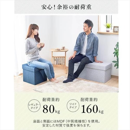 スツール 収納付き 折りたたみ レギュラー SSTR-38 ブラウン K529382