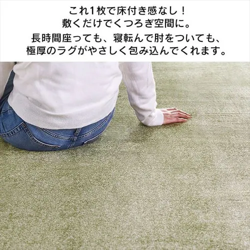 ラ・クッションラグ ACRB-812 ブラウン_8