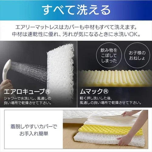 エアリーハイブリッドマットレス セミダブル HB90-SD_18