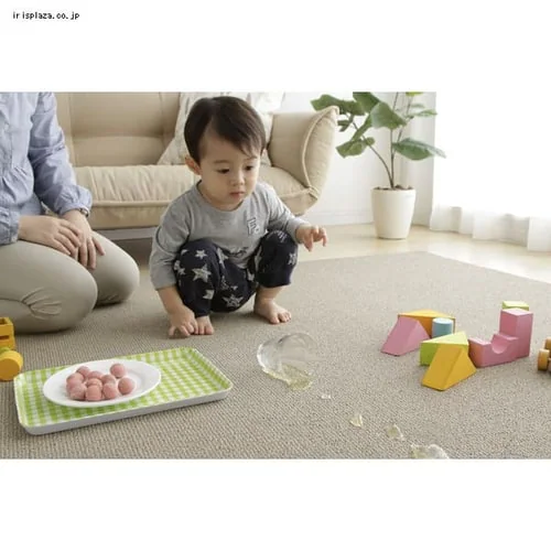 はっ水・防汚ラグ 【190×190cm】 HSB-1919 ベージュ_3