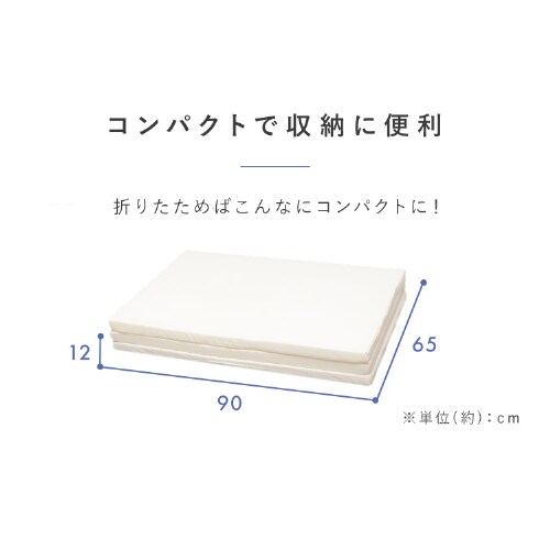 マットレス シングル 三つ折り 硬め＆柔らかめ 厚さ4cm ウレタン MTRB