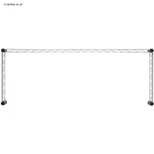 メタルラック コの字バー 幅120cm MR-120BK (ポール直径25mm)_2