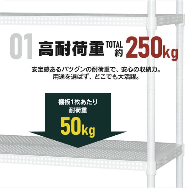 スチールラック 幅120cm メタルラック パンチング 5段 CMR-P1218J スチールラック 幅120cm メタルラック パンチング 5段 CMR-P1218J