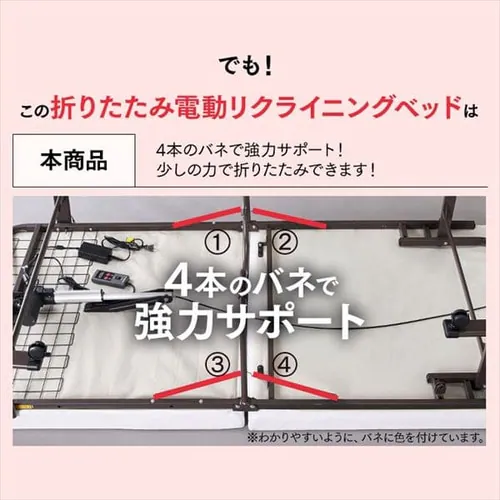 折りたたみ電動リクライニングベッド OTB-BDH_18