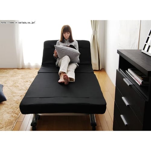 ソファベッド 1人掛け ベッド シングル 折りたたみ 肘掛け 14段階