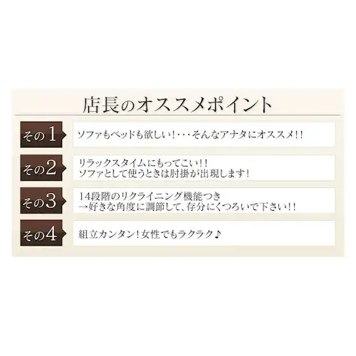 ベッド シングル 折りたたみ 肘掛け 14段階リクライニング 厚さ8cm OTB-SF-R_1