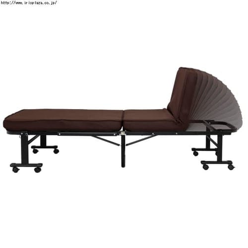 ベッド シングル 折りたたみ 14段階リクライニング ハイタイプ 厚さ