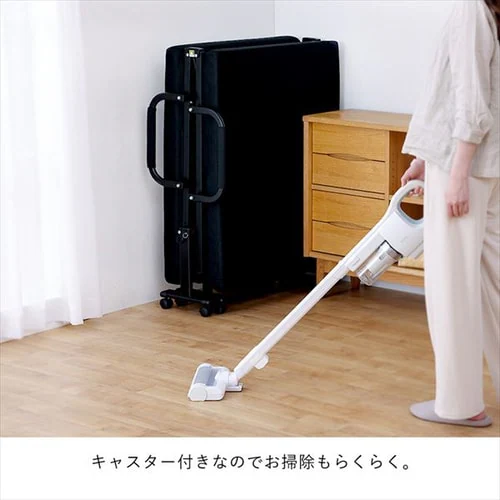 ベッド セミシングル 折りたたみ 14段階リクライニング ハイタイプ 厚さ10cm OTBSS-KRH ブラック_13