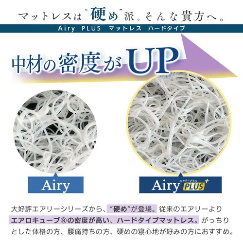 エアリープラスマットレス ARPM-D ダブル【季節に合わせて両面使える