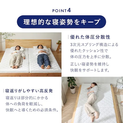 マットレス シングル エアリーマットレス 高反発 乾燥時間短縮 丸ごと