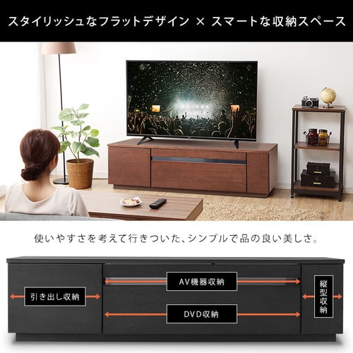 完成品】テレビ台 ボックス 145cm (ガラス扉付き) BTS-GD145UF