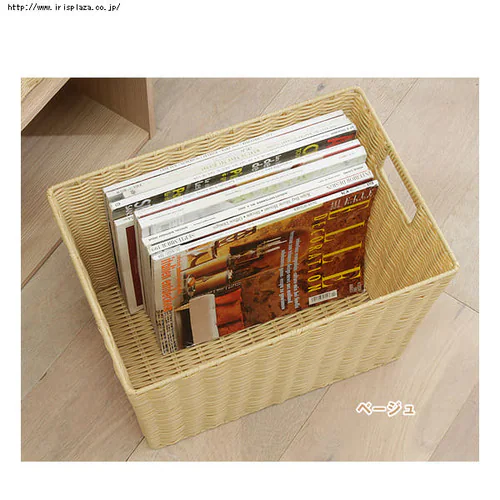 【深型】カラー編みバスケット KAB-38D 全5色_4