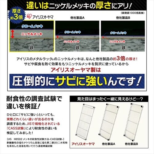 スチールラック 幅120cm メタルラック 4段 MR-1215DJ (ポール直径25mm
