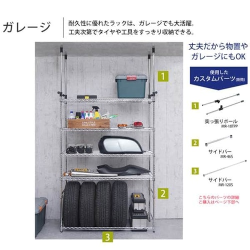 スチールラック 幅120cm メタルラック 5段 SE-1218 メタルラック 5段