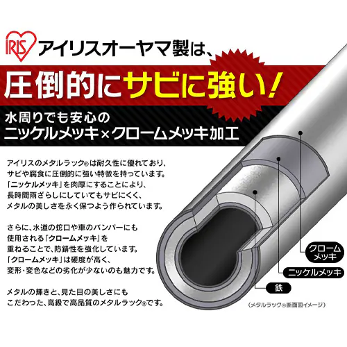 �f�X�N ��61cm ���^�����b�N �p�\�R���f�X�N �L���X�^�[�t�� MRP-615 (�|�[�����a25mm)_2