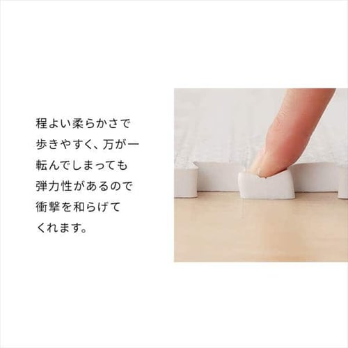 ジョイントマット フロアマット 18枚 32cm×32cm 厚さ1cm ホワイト JTM