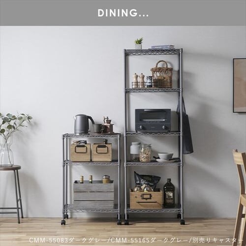 �X�`�[�����b�N ��55cm 5�i �J���[���^�����b�N �n�C�^�C�v CMM-55165 �u���b�N_3