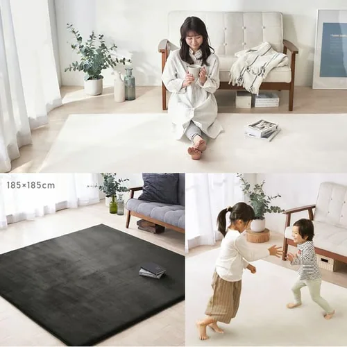 ラグ ラ・クッションラグ マイクロムートンタイプ 185cm×240cm 3畳 厚さ3cm アッシュ ACRM-1824_5