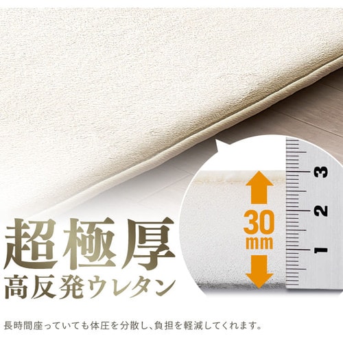 ラグ ラ・クッションラグ マイクロムートンタイプ 185cm×240cm 3畳 厚