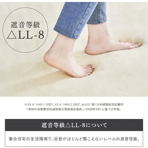 ラグ ラ・クッションラグ マイクロムートンタイプ 185cm×240cm 3畳 厚さ3cm アッシュ ACRM-1824_9
