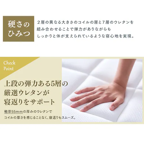 【訳あり】マットレス シングル ポケットコイル 硬め 厚さ30cm PMTS30H-S Sheep_14