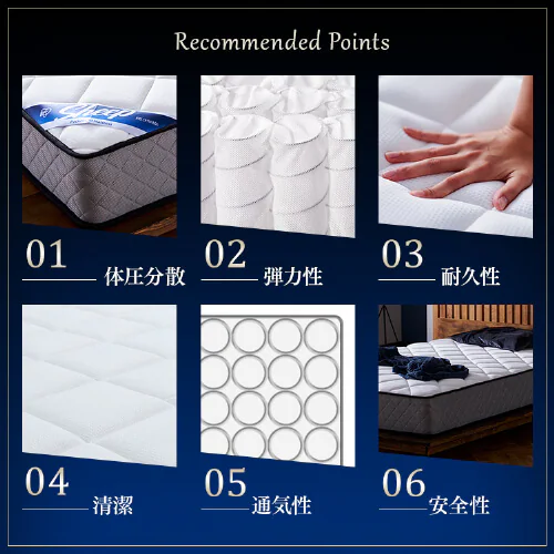 マットレス セミダブル ポケットコイル 厚さ25cm PMTS25N-SD Sheep_5