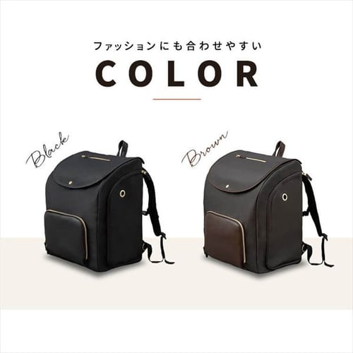 前かけできるペットリュック P-MPR350 ブラック P102122 │アイリス