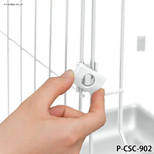 カラースリムケージ 2段 P-CSC-902 ホワイト 猫用 P226119 │アイリス