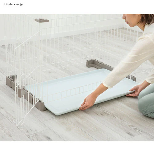 お掃除楽ちんサークル屋根セット 仕切り付き P-SS-906 グレーベージュ_4