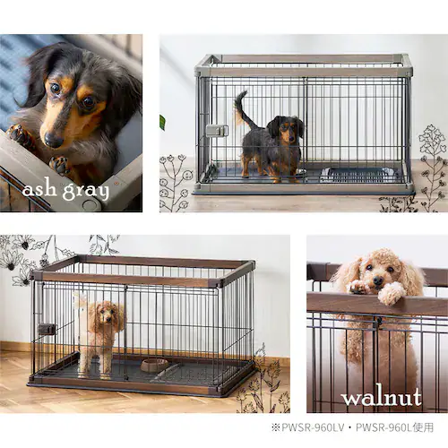 【完売品】ウッディサークル ロータイプ PWSR-1260L アッシュブラウン 犬用_16