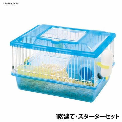 ハムスターケージ 1階建て・広々タイプ PHSC-311 クリアピンク P228198