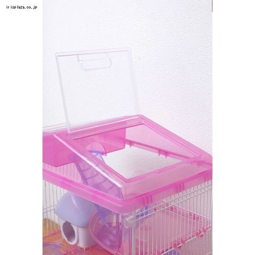 訳あり】ハムスターケージ 2階建て PHSC-411 クリアピンク P228200O