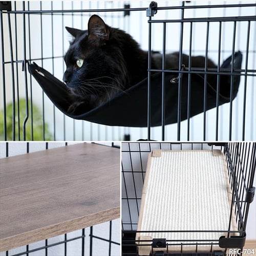 ルーフキャットケージ スリム 4段 RFC-704 アイアンブラック